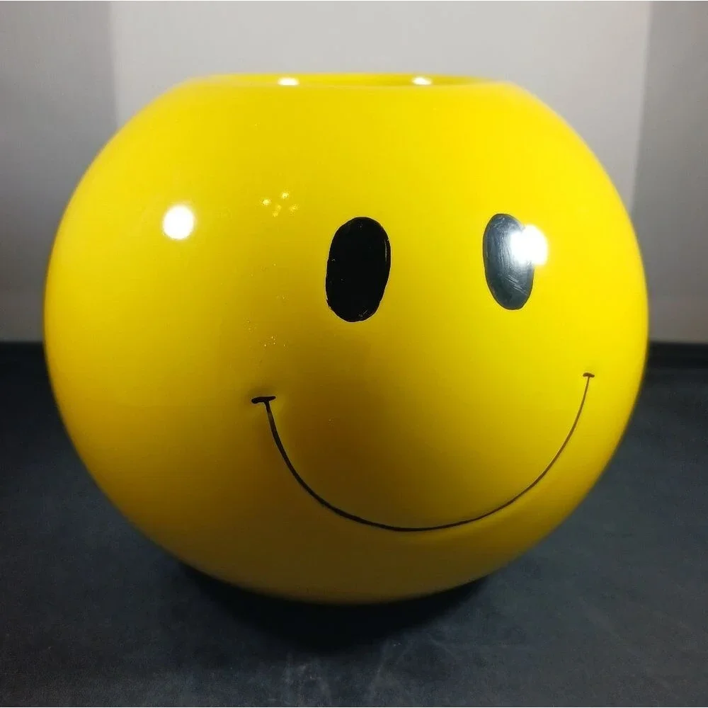 Smiley Face Planter/ Candy Dish